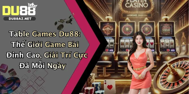 Table Games Du88: Thế Giới Game Bài Đỉnh Cao, Giải Trí Cực Đã Mỗi Ngày